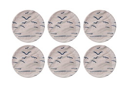 Hermia Larum Serv Dark Blue Juego de Platos de Servicio, 6 Piezas